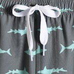 5" Swim Trunks // 4 Way Stretch // Gray Shark (M)