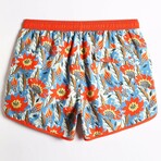 4.5" Swim Trunks // Vintage Sea Of Flowers (M)