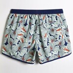 4.5" Swim Trunks // Vintage Classical Flowers (XS)