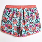 4.5" Swim Trunks // Vintage Budding Flowers (XL)