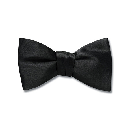 Charmeuse Bow Tie // Black