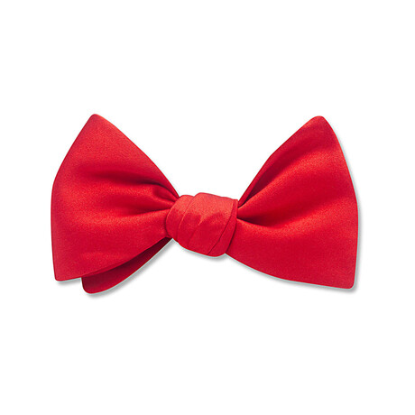 Charmeuse Bow Tie // Red