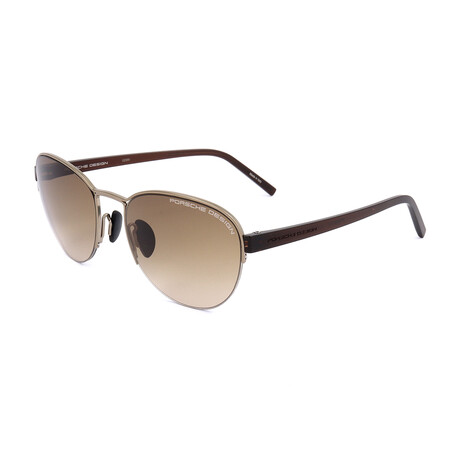 Unisex P8677 Sunglasses // Gold