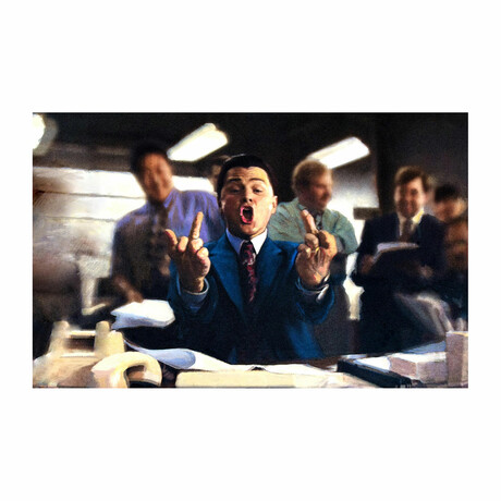 The First Person to Speak, Loses // The Wolf of Wall Street (9"W x 16”H)