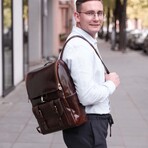 The Odyssey // Leather Backpack // Brown (Brown)