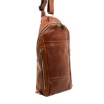 Murphy // Full Gain Leather Chest Bag // Cognac Brown