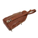 Murphy // Full Gain Leather Chest Bag // Cognac Brown