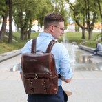 The Odyssey // Leather Backpack // Brown (Brown)