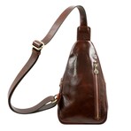 Catch-22 // Full Grain Cross Body Bag // Brown (Brown)