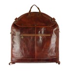 Travels With Charley // Leather Garment Bag // Brown