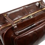 The Big Sleep // Leather Garment Bag // Brown