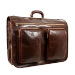 The Big Sleep // Leather Garment Bag // Brown