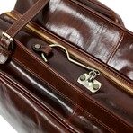 The Big Sleep // Leather Garment Bag // Brown