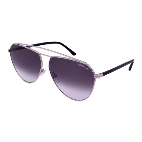 Men's Aviator FT681-S-16B Sunglasses // Silver + Gray