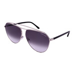 Men's Aviator FT681-S-16B Sunglasses // Silver + Gray