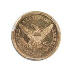 1871-S $2.5 Gold Liberty Quarter Eagle // PCGS Certified MS61 // Wood Presentation Box