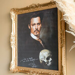 Johnny Depp // Gold Frame (30"H x 25"W x 2.3"D)