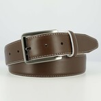 Milano Leather Belt // Brown (40)