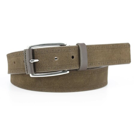 Rodgers Leather Belt // Brown (36)