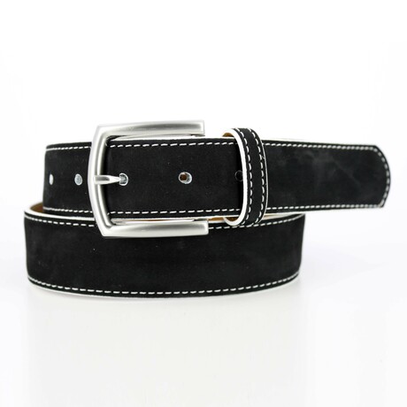 Parma Leather Belt // Black (36)