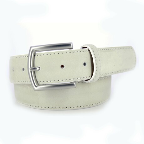 Parma Leather Belt // Cream (36)