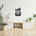 Fender Stratocaster Wall Clock // Black + White