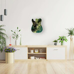 Fender Telecaster Wall Clock // Green Cloud