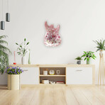 Fender Stratocaster Wall Clock // Pink Pearl + White