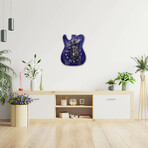 Fender Telecaster Wall Clock // Purple + Gold