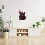 Fender Stratocaster Wall Clock // Shiraz Swirl