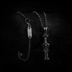 Viking Sword Necklace // Silver (Chain Length: 20")