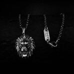 Lion Gothic Necklace I // Silver (20")