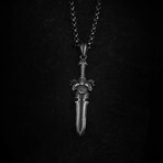 Viking Sword Necklace I // Silver (Chain Length: 20")