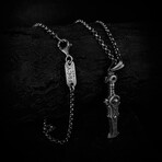 Viking Sword Necklace // Silver (Chain Length: 20")