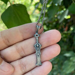 Viking Sword Necklace // Silver (Chain Length: 20")