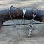 Viking Sword Necklace // Silver (Chain Length: 20")