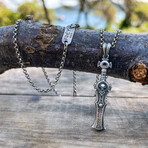 Viking Sword Necklace // Silver (Chain Length: 20")