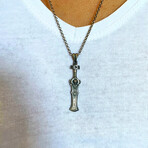 Viking Sword Necklace // Silver (Chain Length: 20")