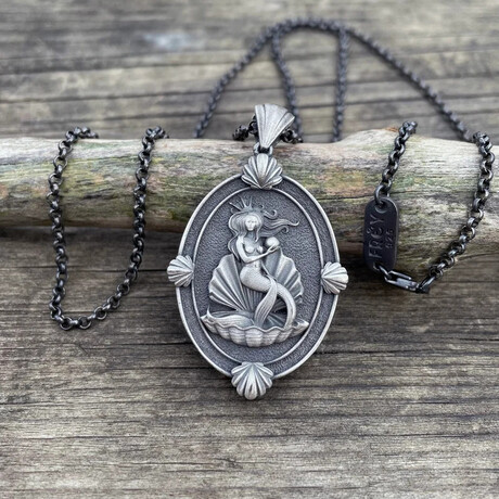 Siren Necklace // Silver (20")