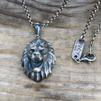 Lion Gothic Necklace I // Silver (20")