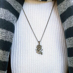 Anchor Siren Necklace // Silver (Chain Length: 20")