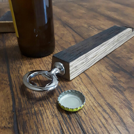 Bourbon Barrel Stave Bottle Opener