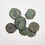 7 Byzantine Bronze Coins // 969-1071 AD