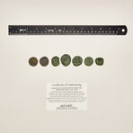 7 Byzantine Bronze Coins // 969-1071 AD
