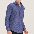 Darius Button-Up Shirt // Dark Blue (Large)
