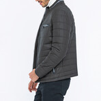 Parker Leather Jacket // Brown Tafta (M)