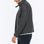 Max Leather Jacket // Brown Tafta (3XL)