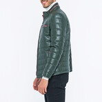 Vance Leather Jacket // Green (3XL)