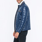 Quilted Jacket // Navy Blue (L)