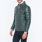 Vance Leather Jacket // Green (2XL)